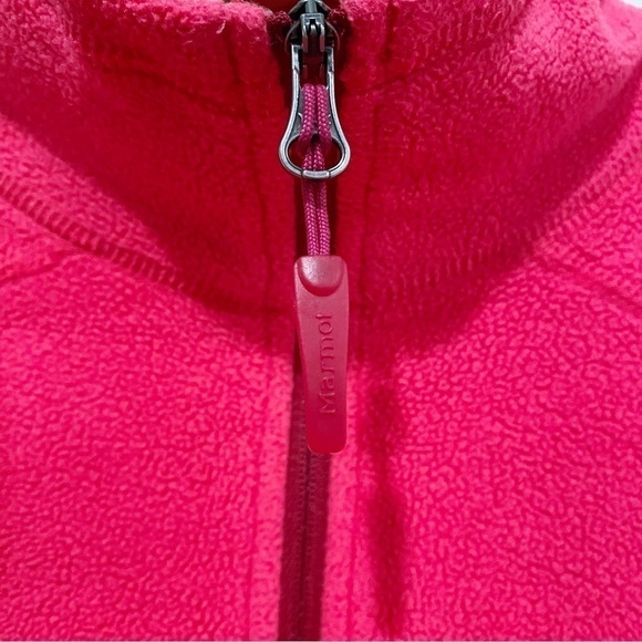 MARMOT 1/4 Zip Fleece Pullover Pink Size Small - Picture 3 of 11